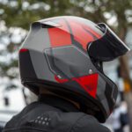 Capacete x11 Trust Pro Transit c/viseira Extra Cinza/Vermelho fsc 60 - Image 5