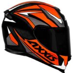 Capacete Axxis Eagle Power Brilho Preto/Laranja/Cinza Tam. 56s - Image 6