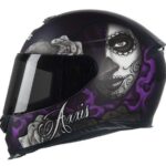 Capacete Axxis Eagle Lady Catrina Fosco Violeta 56s
