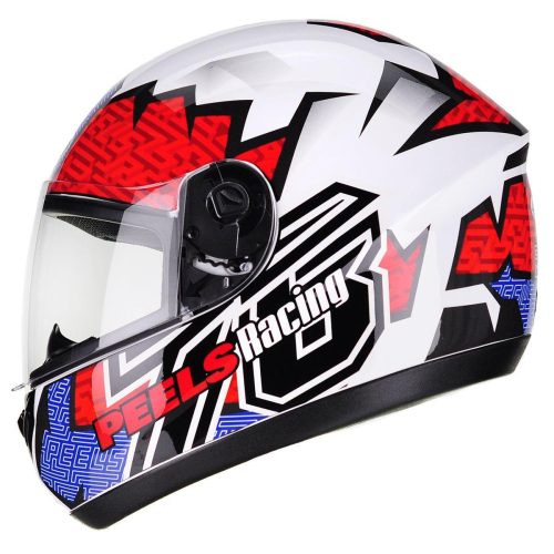 Capacete Peels Spike Maze Branco/vermelho Tam 58