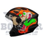 Capacete Tork New Liberty Three Coyote Preto-Fosco 58