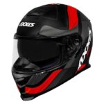 Capacete Axxis Eagle sv Smart fosco Preto/Cinza/Vermelho Tam.56/s - Image 3