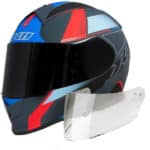 Capacete x11 Revo Pro Flagger sv c/Viseira Extra Vermelho Fosco 56 - Image 3