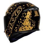 Capacete Axxis Eagle Breaking Brilho Preto/Dourado tam.58/m 501022005 - Image 2