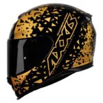 Capacete Axxis Eagle Breaking Brilho Preto/Dourado tam.58/m 501022005