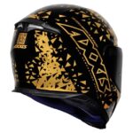 Capacete Axxis Eagle Breaking Brilho Preto/Dourado tam.58/m 501022005 - Image 4