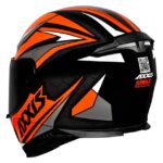 Capacete Axxis Eagle Power Brilho Preto/Laranja/Cinza Tam. 60l - Image 2