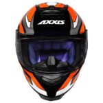 Capacete Axxis Eagle Power Brilho Preto/Laranja/Cinza Tam. 60l - Image 6