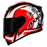 Capacete Axxis Eagle Japão Brilho Preto/Vermelho/Branco 56/s