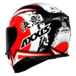 Capacete Axxis Eagle Japão Brilho Preto/Vermelho/Branco 56/s - Image 2