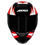 Capacete Axxis Eagle Japão Brilho Preto/Vermelho/Branco 56/s - Image 4