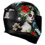Capacete Axxis Eagle Catrina Fosco Preto/Azul/Vermelho 56/s - Image 4