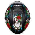 Capacete Axxis Eagle Catrina Fosco Preto/Azul/Vermelho 56/s - Image 7