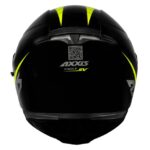 Capacete Axxis Eagle SV Solid Brilho Preto/Amarelo Tam. 56s - Image 3