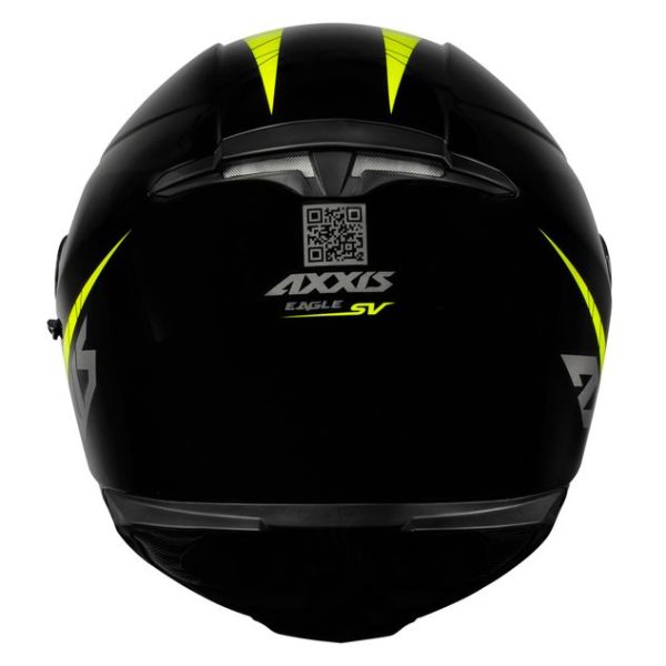 Capacete Axxis Eagle SV Solid Brilho Preto/Amarelo Tam. 56s - Image 3