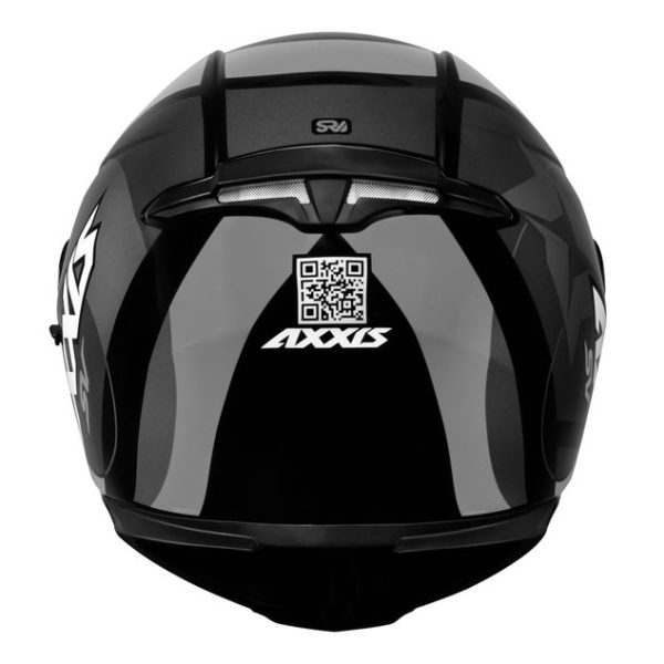 Capacete Axxis Eagle SV Smart Brilho Preto/Cinza/Cinza Tam.56/s - Image 3