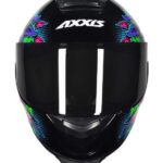 Capacete Axxis Eagle Skull Brilho Preto/Azul 60l501013006 - Image 2