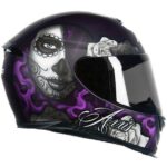 Capacete Axxis Eagle Lady Catrina Fosco Violeta 56s - Image 2
