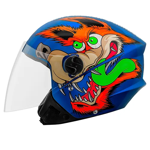 Capacete New Liberty Three Coyote Azul-Fosco Tamanho 60