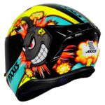 Capacete Axxis Draken Bomba Preto/Amarelo Brilho Tam60L - Image 2