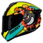 Capacete Axxis Draken Bomba Preto/Amarelo Brilho Tam60L