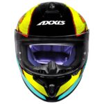 Capacete Axxis Draken Bomba Preto/Amarelo Brilho Tam60L - Image 8