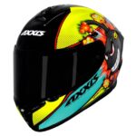 Capacete Axxis Draken Bomba Preto/Amarelo Brilho Tam60L - Image 9