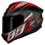 Capacete Axxis Draken Racer Fosco Preto/Verm/Cinza Tam. 58/m