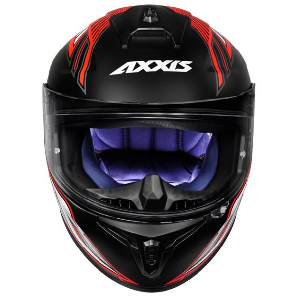 Capacete Axxis Draken Racer Fosco Preto/Verm/Cinza Tam. 56/s - Image 8