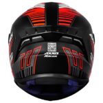 Capacete Axxis Draken Racer Fosco Preto/Verm/Cinza Tam. 58/m - Image 3
