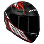 Capacete Axxis Draken Racer Fosco Preto/Verm/Cinza Tam. 58/m - Image 6