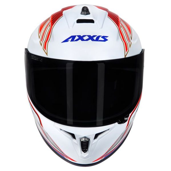 Capacete Axxis Draken Racer Gloss Branco/Vermelho/Azul 54xs - Image 7