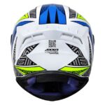 Capacete Axxis Draken Tracer Branco/Azul/Cinza Tamanho 60l - Image 7