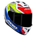 Capacete Axxis Draken Tracer Branco/Azul/Cinza Tamanho 60l - Image 4