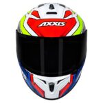 Capacete Axxis Draken Tracer Branco/Azul/Cinza Tamanho 60l - Image 5