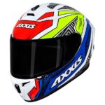 Capacete Axxis Draken Tracer Branco/Azul/Cinza Tamanho 60l - Image 3