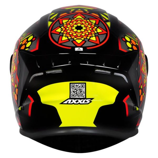 Capacete Axxis Draken Mystic Gloss Preto/Amarelo Tam 58 m - Image 3