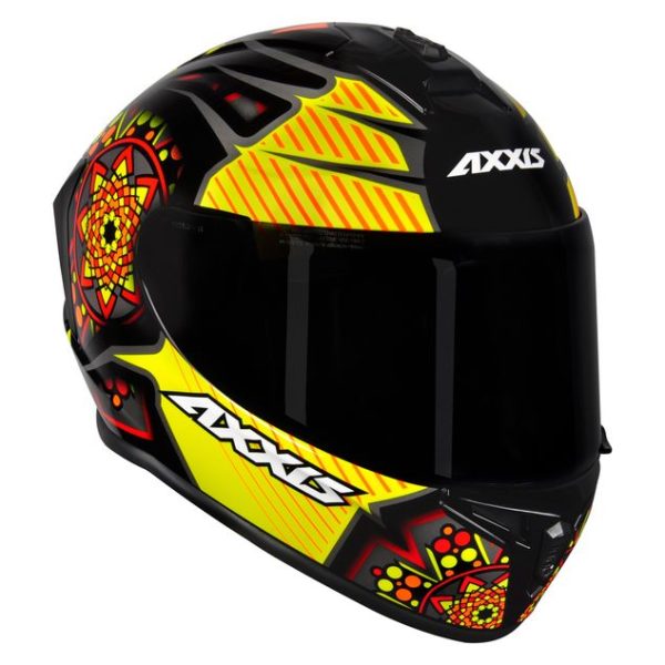 Capacete Axxis Draken Mystic Gloss Preto/Amarelo Tam 58 m - Image 6