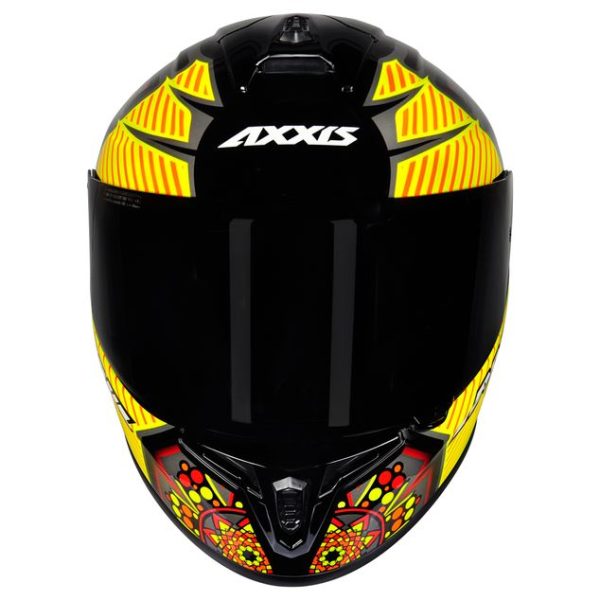 Capacete Axxis Draken Mystic Gloss Preto/Amarelo Tam 58 m - Image 7