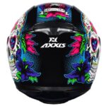 Capacete Axxis Eagle Skull Brilho Preto/Azul 60l501013006 - Image 3