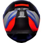 Capacete Axxis Eagle Tecno fosco Preto Com Vermelho e Azul Tam.58 - Image 6