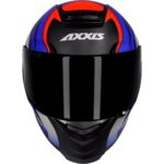 Capacete Axxis Eagle Tecno fosco Preto Com Vermelho e Azul Tam.58 - Image 3