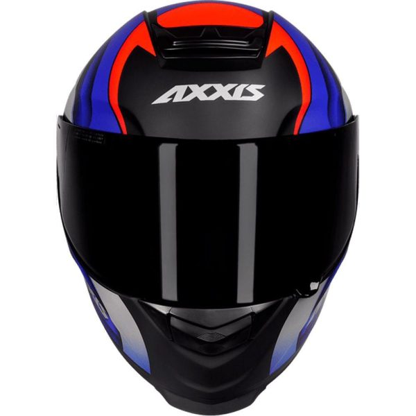 Capacete Axxis Eagle Tecno fosco Preto Com Vermelho e Azul Tam.58 - Image 3