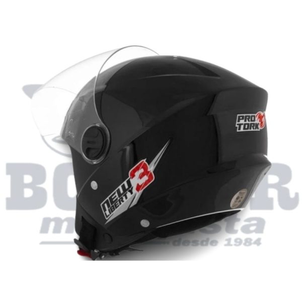 Capacete New Liberty Three Preto-brilho Tamanho 56 - Pro Tork - Image 4