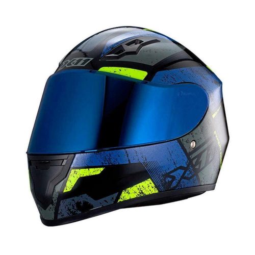 Capacete x11 Trust Pro Ballads c/Viseira Extra Azul/neon 58