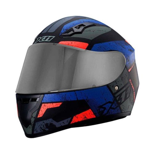 Capacete x11 Trust Pro Ballads c/Viseira Extra Azul/Laranja 58