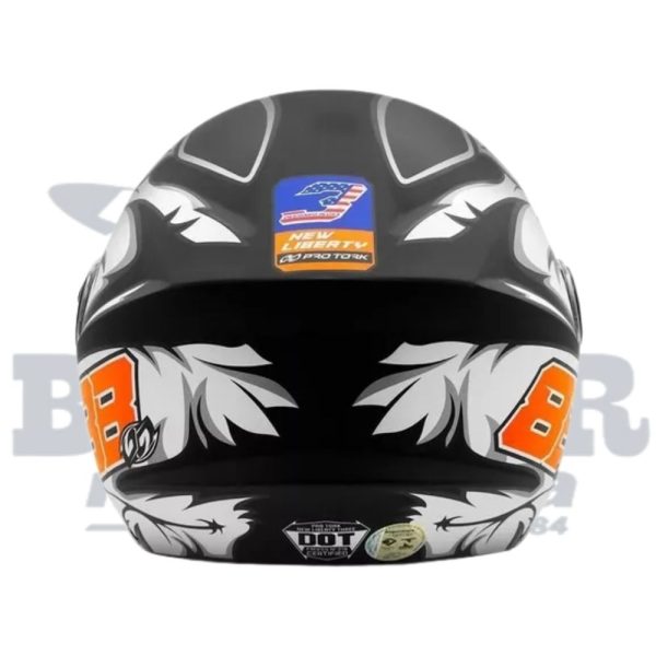 Capacete Tork New Liberty Three  GP88 Preto-Fosco 56 - Image 3