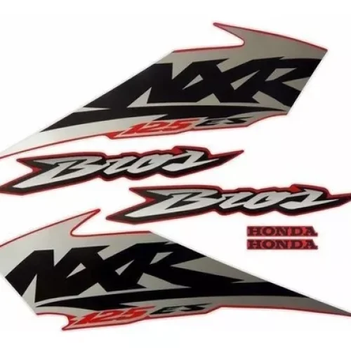 Kit Adesivo Nxr125 Bross Es 2003 Vermelha