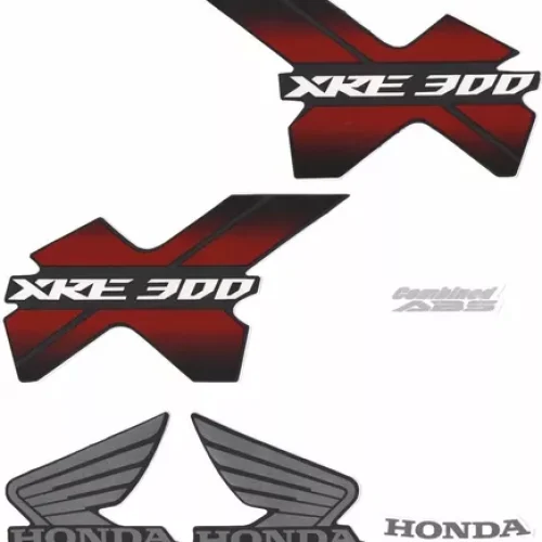 Kit Adesivo xre 300 2013 Preta 1122