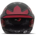 Capacete Tork New Liberty Three Flowers Vermelho Fosco 60 - Image 3